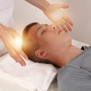 Energy healing treatment , alternative medicine, holistic care, healing hands concept.